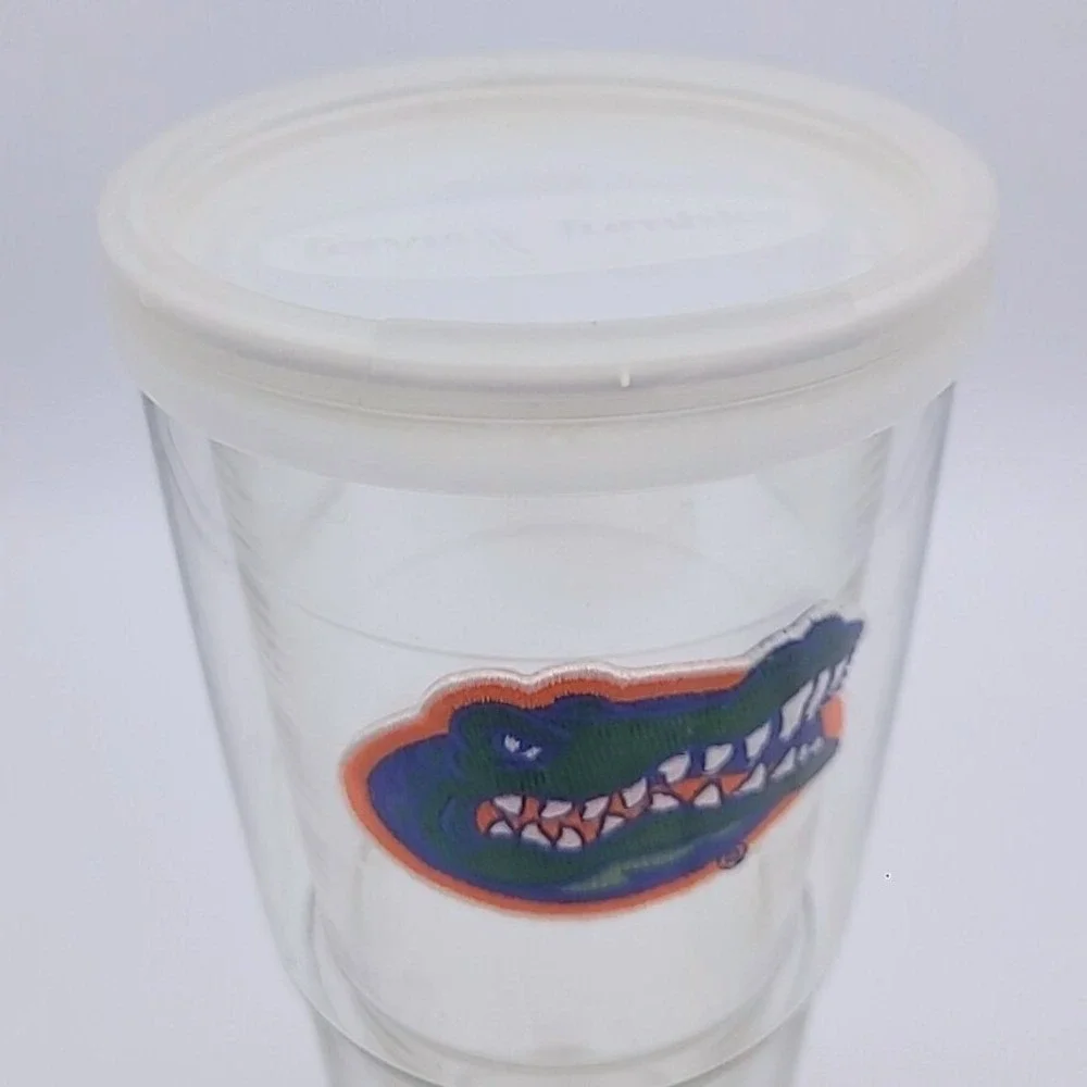 Florida Gators 24oz Tervis Tumbler‎ Clear + 2 Lids BPA Free